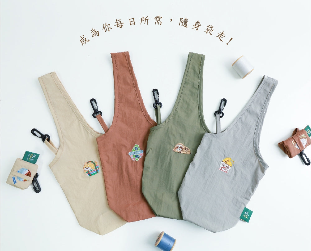 台湾モチーフ刺繍ドリンクホルダー マンゴーかき氷 小籠包 観光客お土産